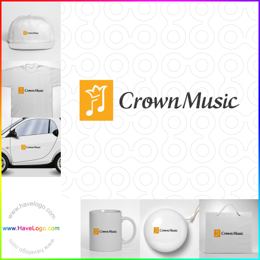 Compra un diseño de logo de Música de la corona 64849