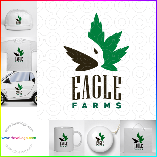 Compra un diseño de logo de Eagle Farms 66623