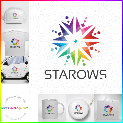 Compra un diseño de logo de Star Arrows 60461