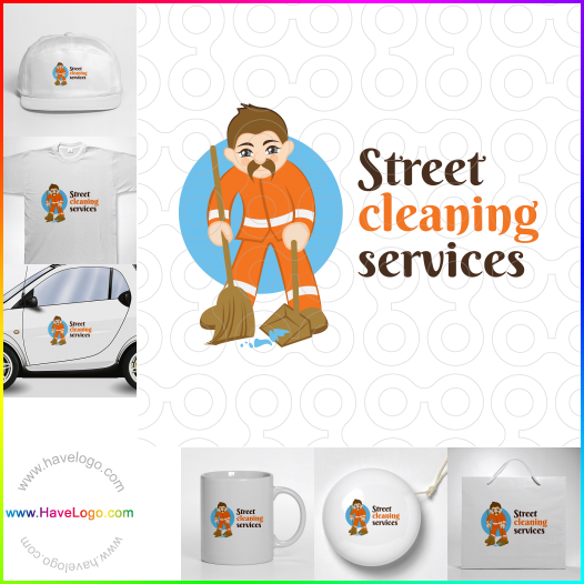 Compra un diseño de logo de Servicios de limpieza de calles 65378