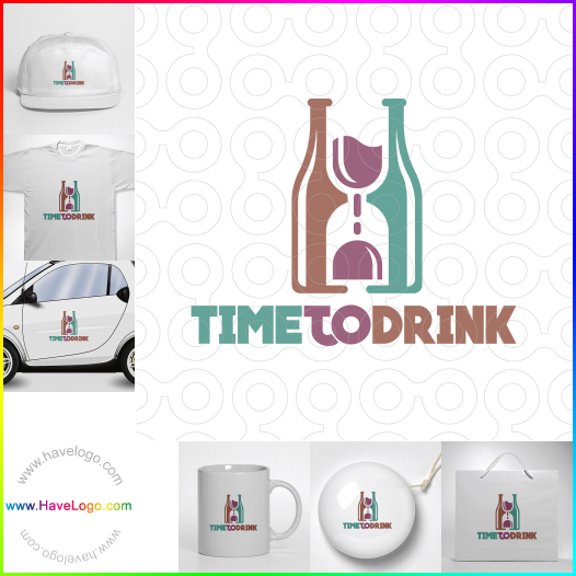 Compra un diseño de logo de Time To Drink 65063