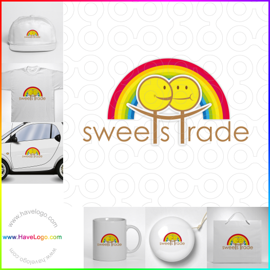 Compra un diseño de logo de dulces 21483