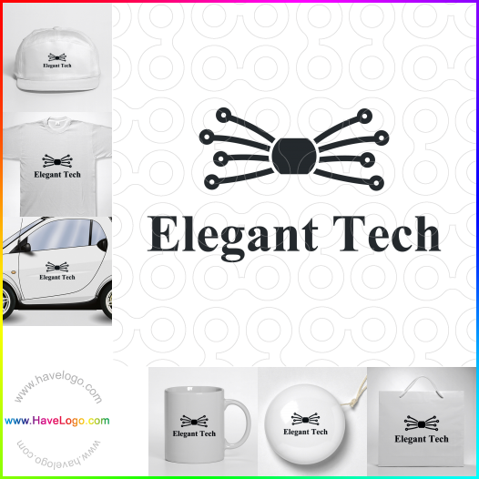 Koop een elegante tech logo - ID:64463