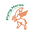 Logo dressage de chevaux