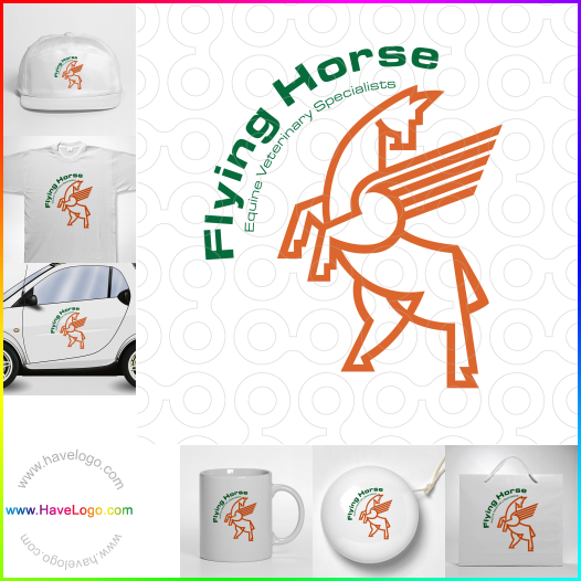 Compra un diseño de logo de entrenamiento de caballos 29481