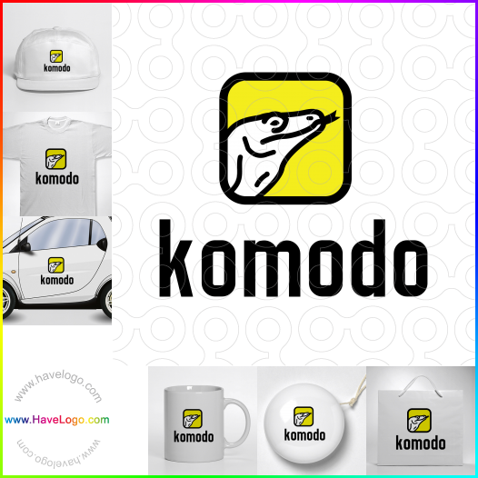 Compra un diseño de logo de komodo 64351