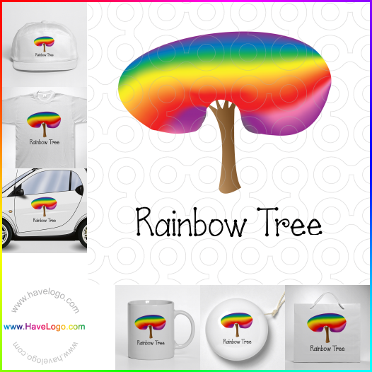 Compra un diseño de logo de arco iris 34843