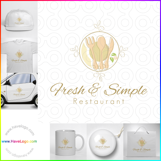 Koop een restaurant logo - ID:43783