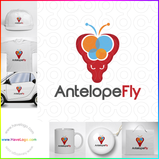 Compra un diseño de logo de Antelope Fly 62669