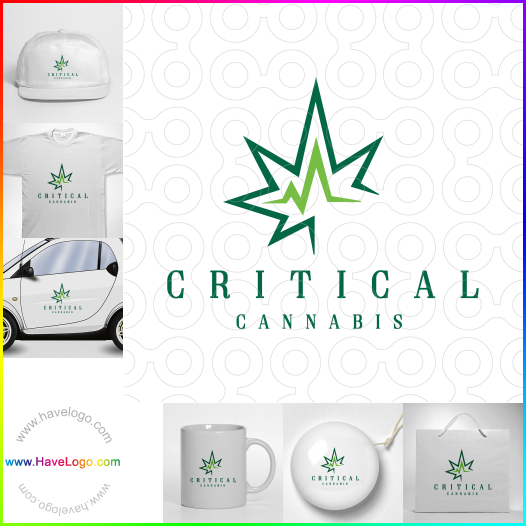 Compra un diseño de logo de Cannabis crítico 66849