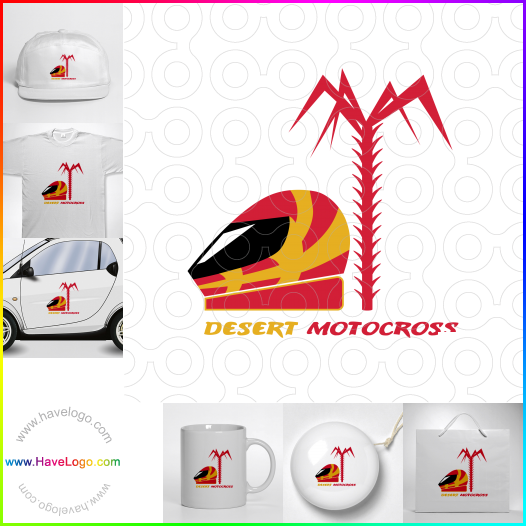 Koop een Desert motorcross logo - ID:64460