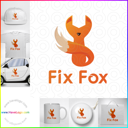 Compra un diseño de logo de Fix Fox 62233