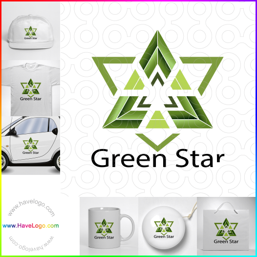 Koop een Groene ster logo - ID:66793