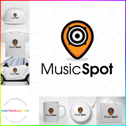 Compra un diseño de logo de Spot Music 65397