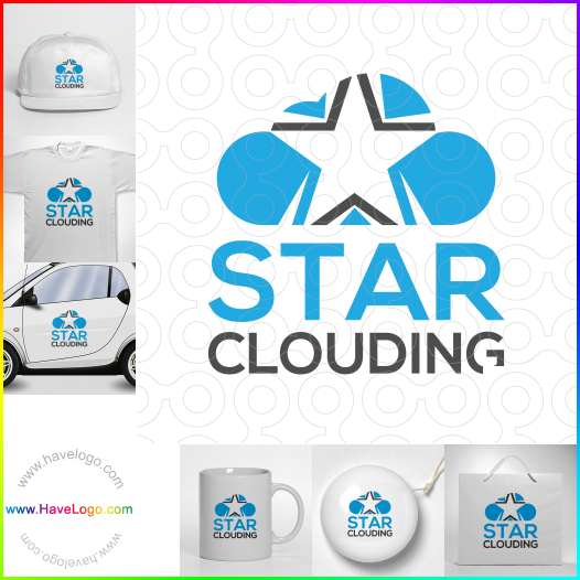 Compra un diseño de logo de Star Clouding 66217