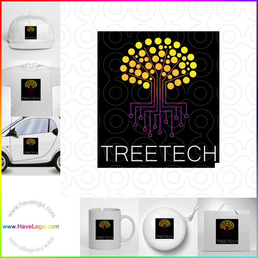 Compra un diseño de logo de Tree Tech 64717
