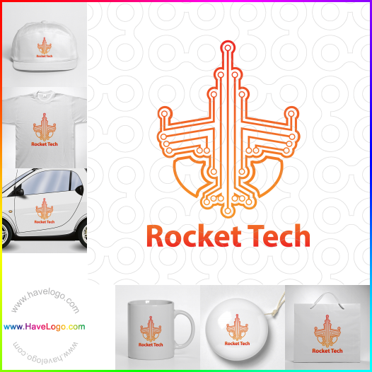 Acheter un logo de fusée tech - 65725