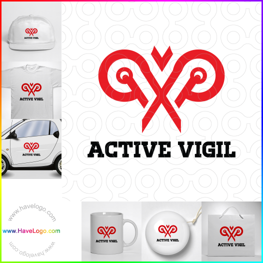 Compra un diseño de logo de Vigilia activa 60567