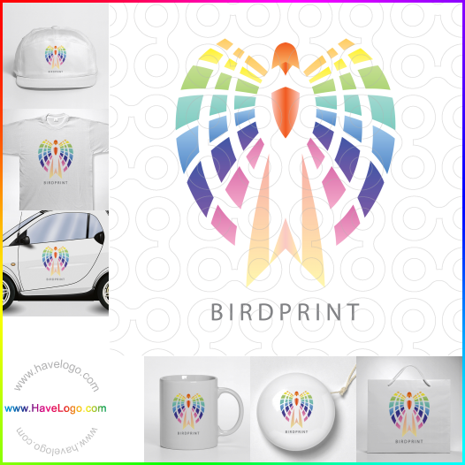 Compra un diseño de logo de Bird Print 64151