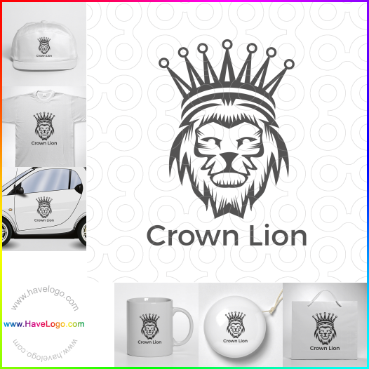 Compra un diseño de logo de Crown Lion 62772