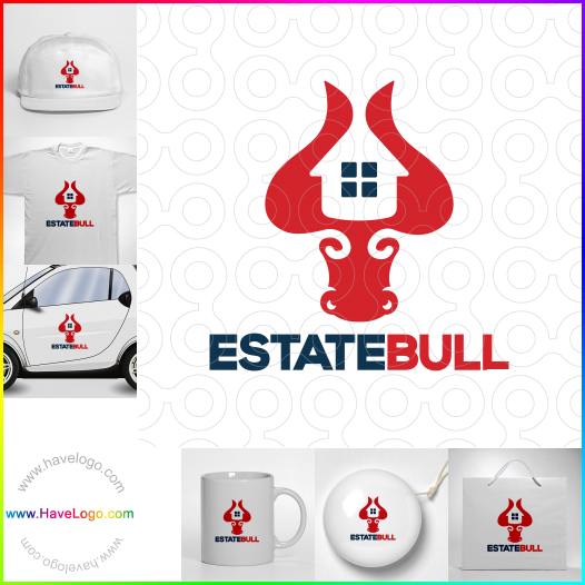 Compra un diseño de logo de Estate Bull 61084