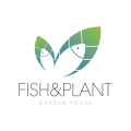 Logo Poisson et plante