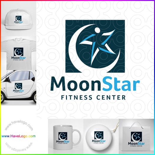 Compra un diseño de logo de Moon star fitness center 65014