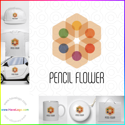 Koop een Pencil Flower logo - ID:64392