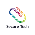 Beveiligde technologie logo