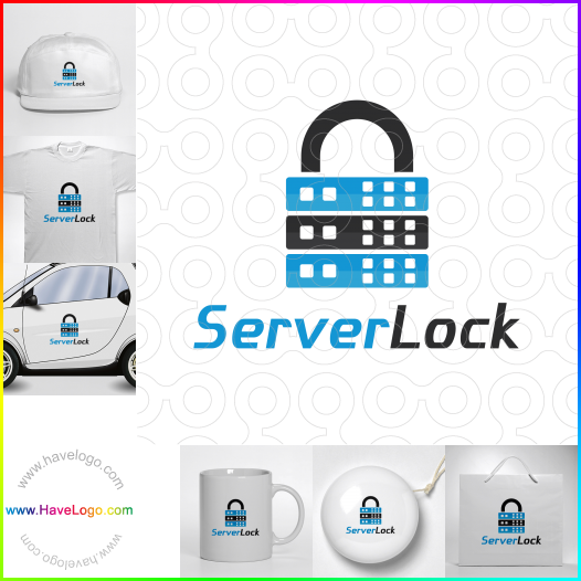 Compra un diseño de logo de Server Lock 62989