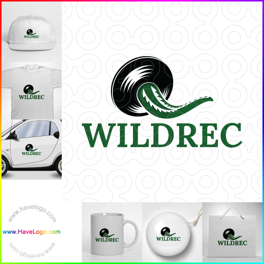 Compra un diseño de logo de Wild Record 63646