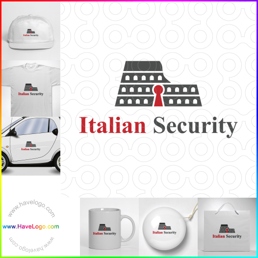 Koop een Italiaanse beveiliging logo - ID:65864