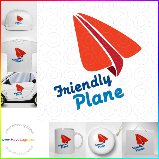Koop een papieren vliegtuig logo - ID:24126