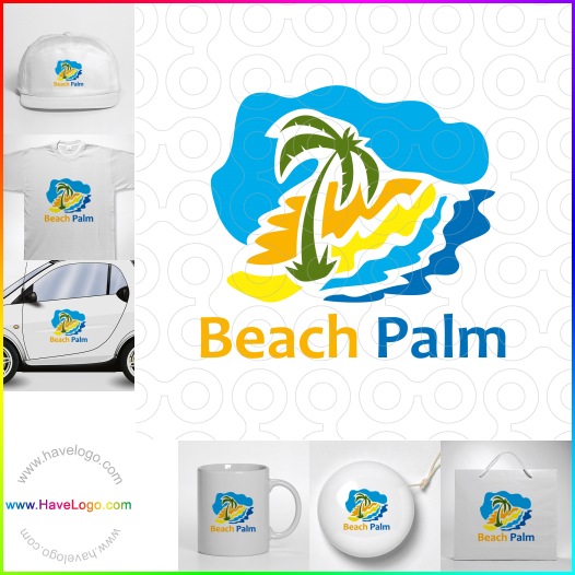 Compra un diseño de logo de Playa Palm 62775