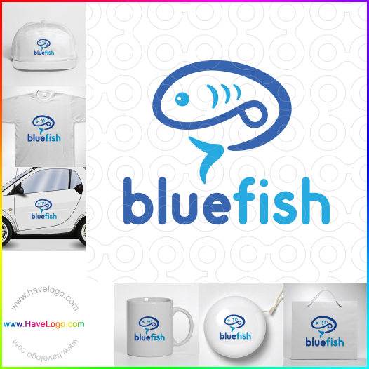 Acheter un logo de Poisson bleu - 67303