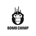 logo de Chimpancé de la bomba