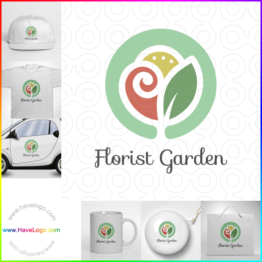 Compra un diseño de logo de Floristería Jardín 63588