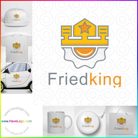 Compra un diseño de logo de Fried King 62313
