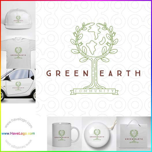 Compra un diseño de logo de Comunidad de la Tierra Verde 63705