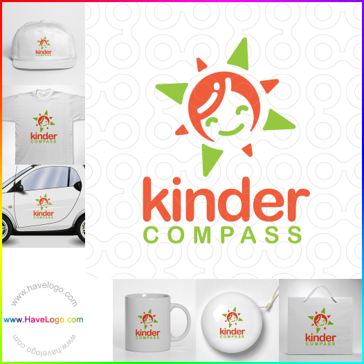 Compra un diseño de logo de Kinder Compass 63356
