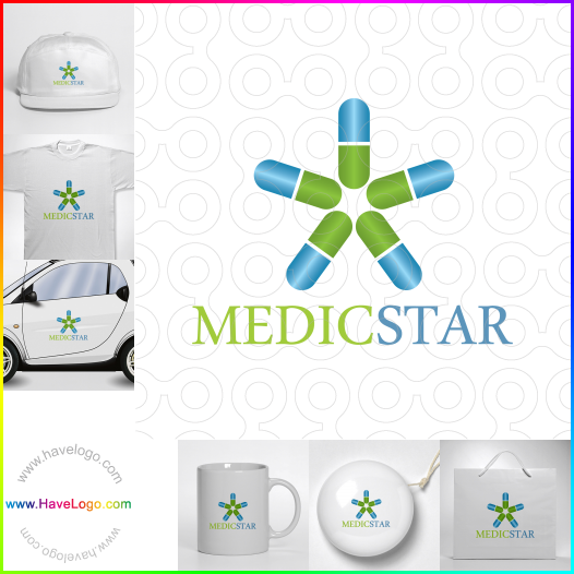 Compra un diseño de logo de Medic Star 62477
