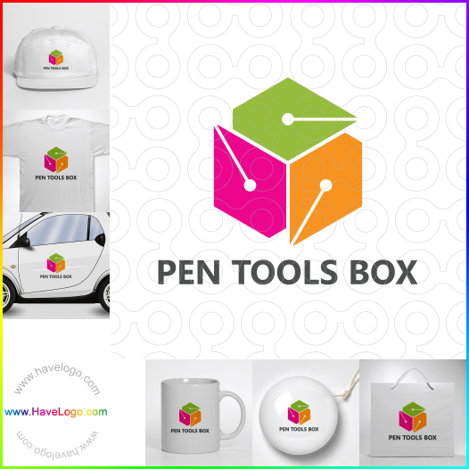 Compra un diseño de logo de Caja de herramientas para pluma 62932