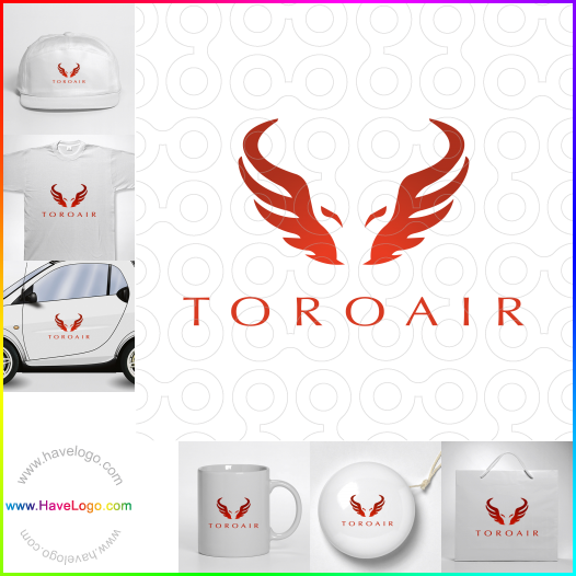 Compra un diseño de logo de Toroair 62421