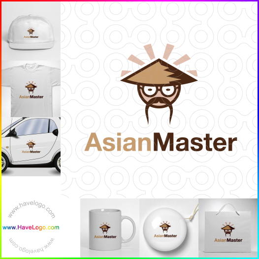 Koop een aziatische winkel logo - ID:49449