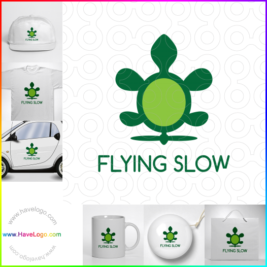 Compra un diseño de logo de vuelo lento 62236