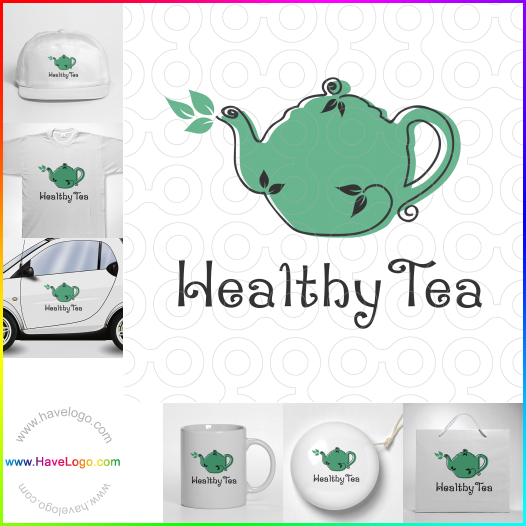 Koop een groene thee logo - ID:41427