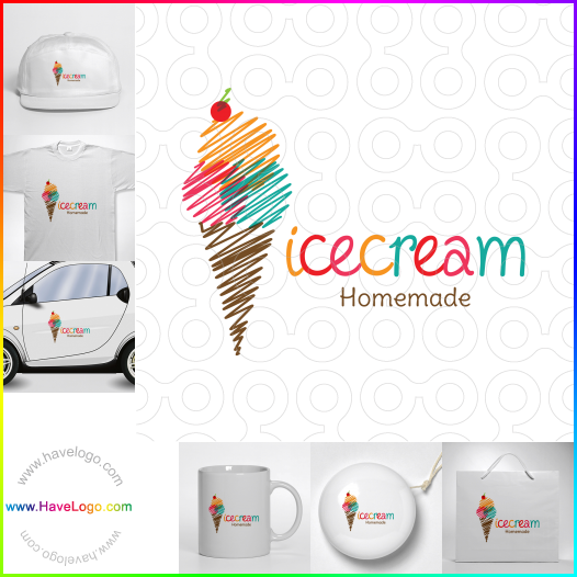Acheter un logo de charrette de crème glacée - 53653