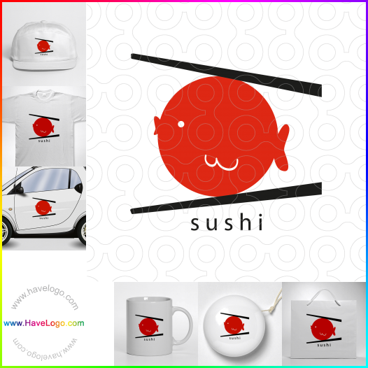 Compra un diseño de logo de comida japonesa 30509