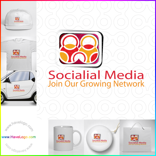 Koop een sociale netwerken logo - ID:38363
