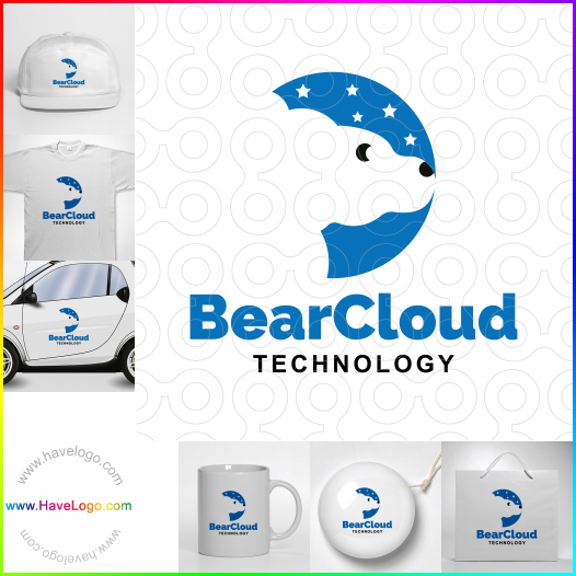 Compra un diseño de logo de Bear Cloud 61504
